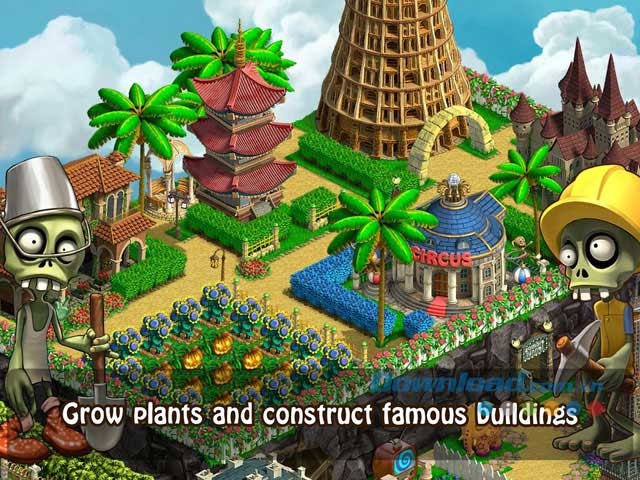 Trồng cây và xây dựng những tòa nhà