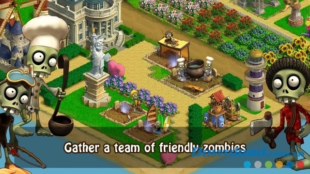 Tập hợp các chú zombie đáng yêu