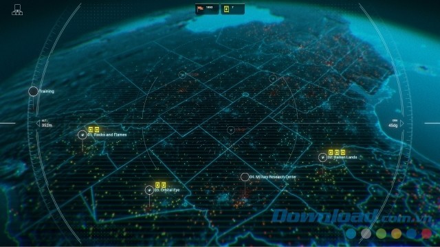 Bản đồ rộng lớn trong game chiến thuật thời gian thực Zombie City Defense 2 cho máy tính, Mac và Linux