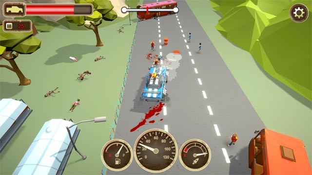 Zombie Crush Driver đưa bạn vào trải nghiệm sinh tồn giữa bầy zombie trong thành phố