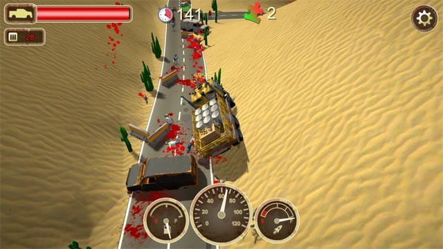 Chiến đấu tại nhiều địa điểm và địa hình khác nhau của Zombie Crush Driver game