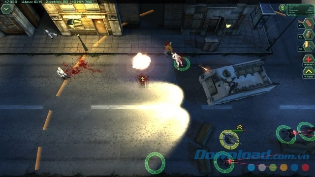 Bắn súng hạ gục lũ zombie xuất hiện trong game chiến thuật cho Linux, Mac và máy tính Zombie Defense