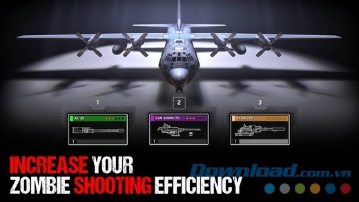 Game bắn zombie miễn phí Zombie Gunship Survival cho iOS