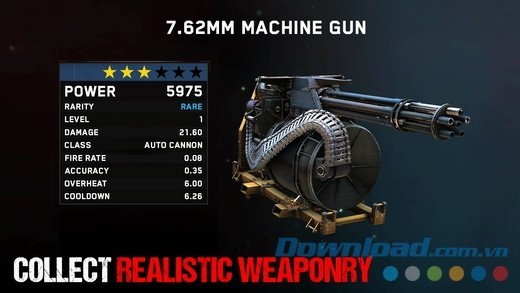 Zombie Gunship Survival cho iOS có một kho vũ khí giống hệt thực tế