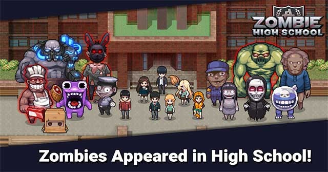Zombie High School là game arcade kết hợp nhập vai trong thế giới Zombie
