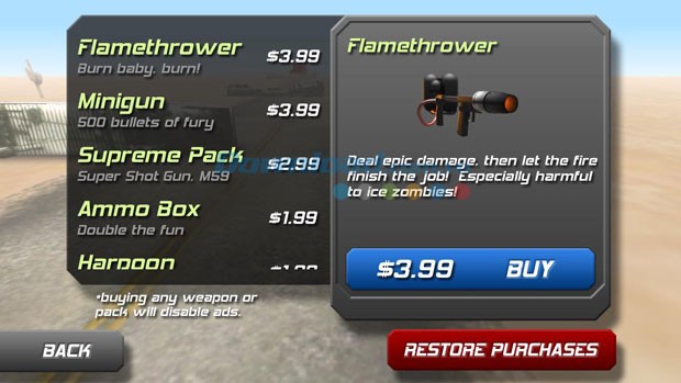 Mua súng trong cửa hàng