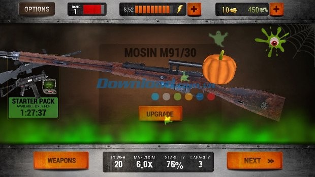 Nâng cấp vũ khí mạnh mẽ