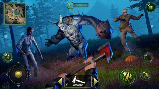 Bắn và tiêu diệt các thây ma to lớn trong rừng bằng cách tham gia game Zombie Monster Hunte