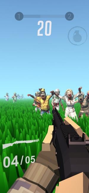 Băng qua cánh đồng với đầy xác sống