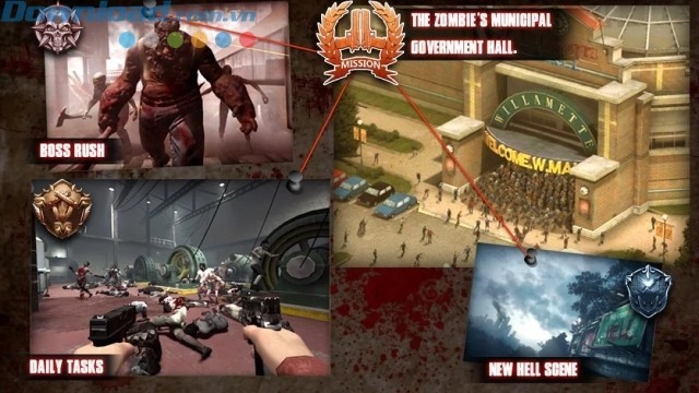 Chiến đấu ở nhiều địa điểm khác nhau