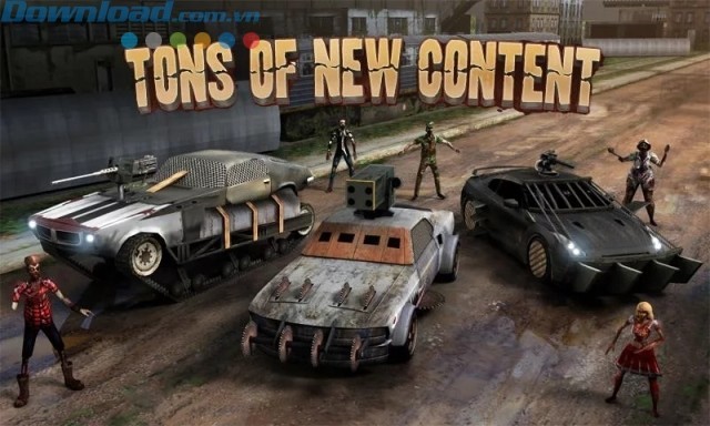 Game lái xe tiêu diệt zombie trên Android