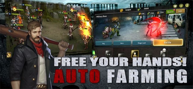 Zombie Strike cung cấp chế độ tự động chiến đấu