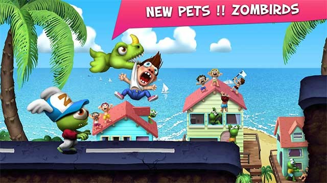 Zombie Tsunami là game vui chạy bất tận phong cách hài hước