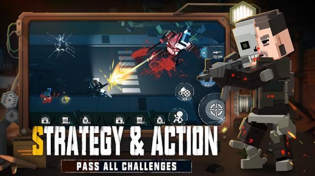 Hành động theo chiến lược để bắn hạ tất cả zombie trong game Zombie Virus - Strike