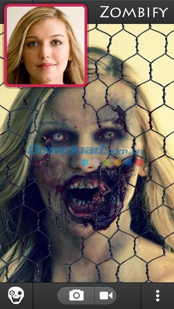 ZombieBooth 2 biến khuôn mặt trở thành zombie nhanh chóng