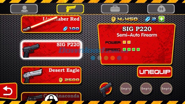 Trang bị súng cho nhân vật