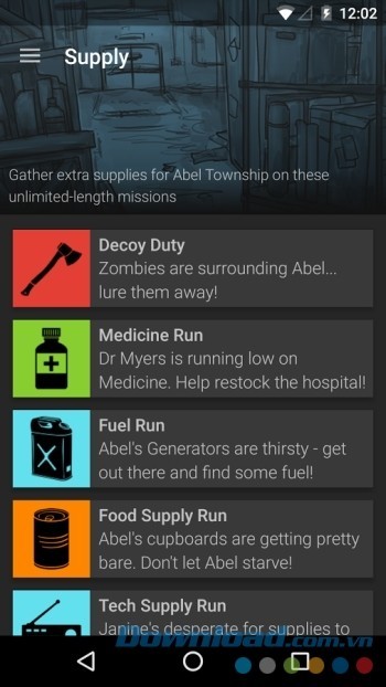 Thu thập các vật phẩm để sống sót trong game