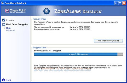 ZoneAlarm DataLock 2012