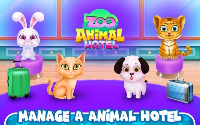Quản lý khách sạn thú cưng trong game Zoo Animal Hotel