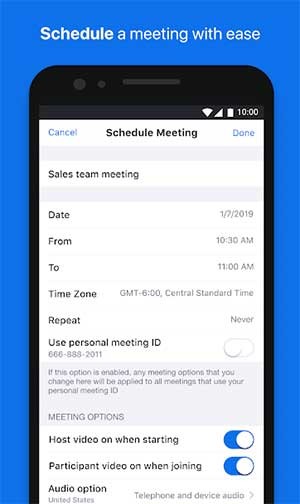 Lên lịch họp dễ dàng