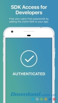 ZoOm Login cho Android có tính bảo mật cao