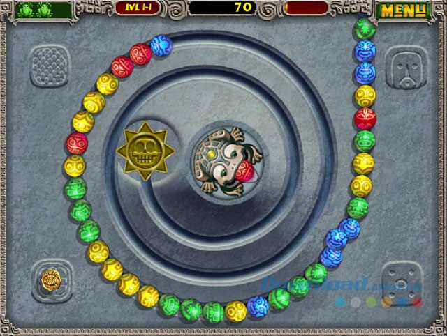 Game bắn bi vòng tròn kinh điển Zuma Deluxe