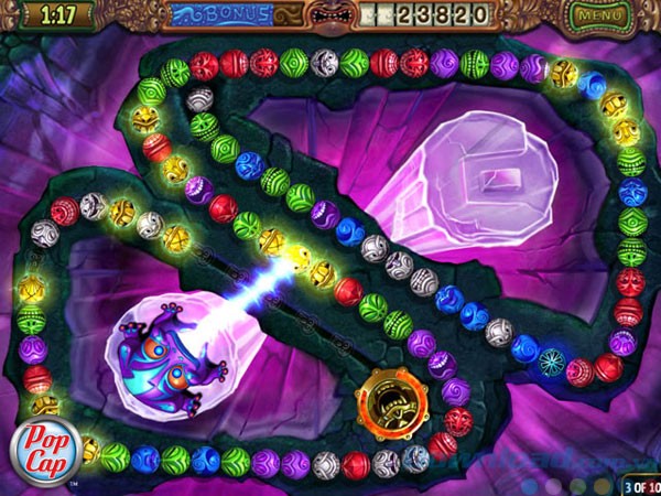 Giao diện game Zuma's Revenge