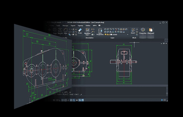 ZWCAD hỗ trợ tham chiếu ngoài