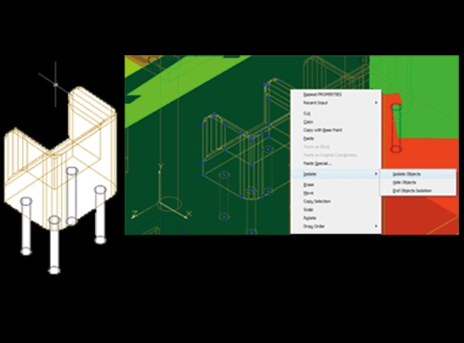 ZWCAD có thể cô lập đối tượng