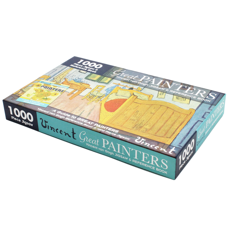 1000 piece jigsaw & reference book: great painters vincent van gogh