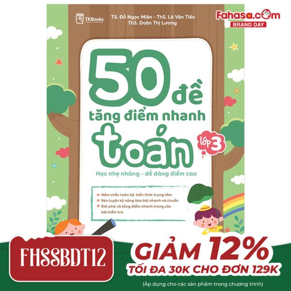 50 đề tăng điểm nhanh toán lớp 3