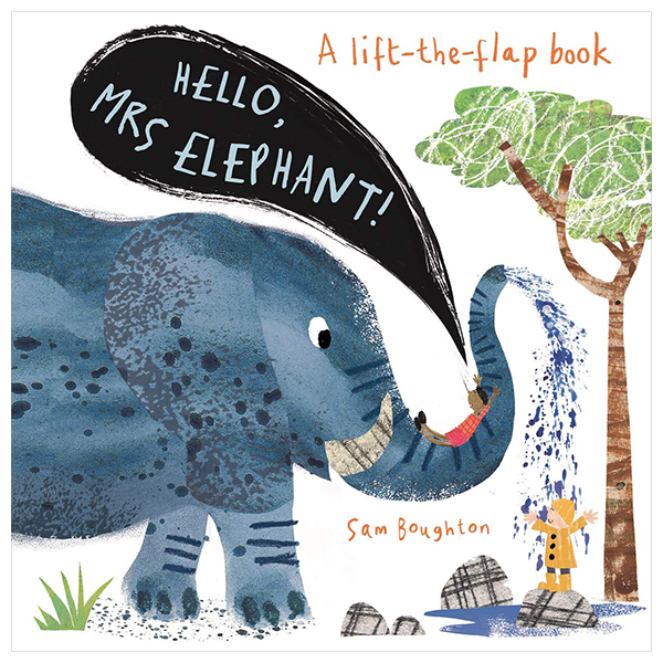 a lift the flat book - hello, mrs elephant!