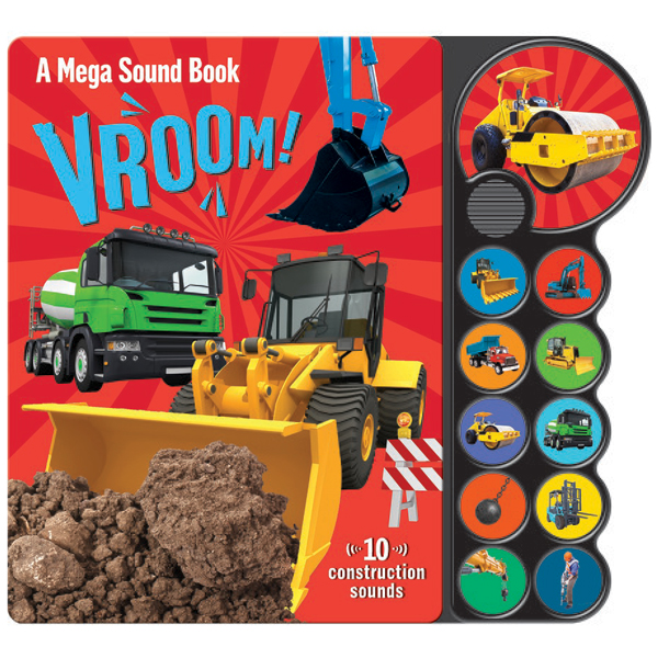 a mega sound book: vroom 10-button sound book