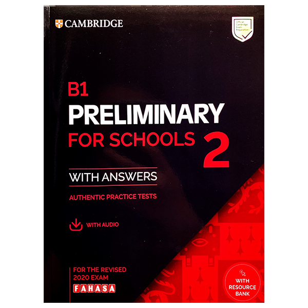 b1 preliminary for school 2 for the revised 2020 exam sb with answers with audio with resource bank