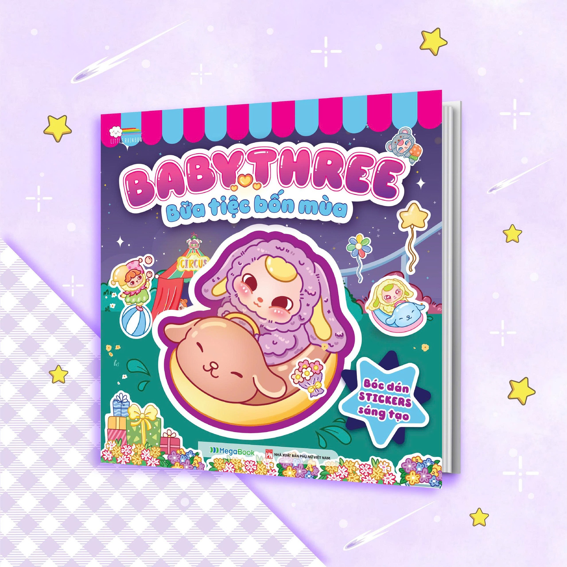 Baby Three - Bua Tiec Bon Mua - Boc Dan Stickers Sang Tao