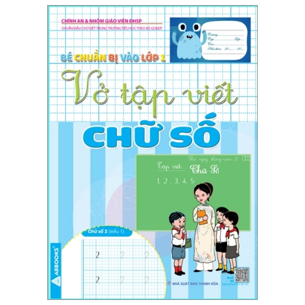 bé chuẩn bị vào lớp 1 - vở tập viết chữ số