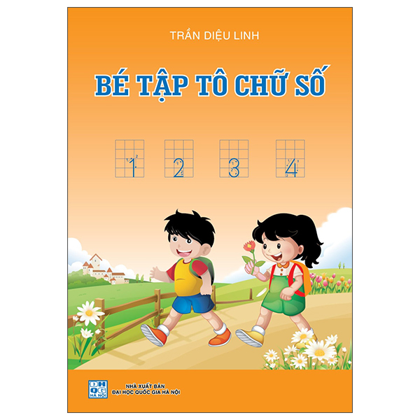 bé tập tô chữ số