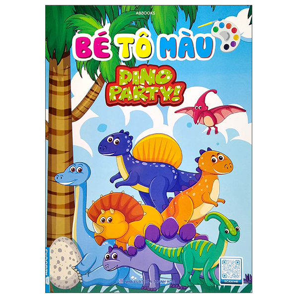 bé tô màu - dino party