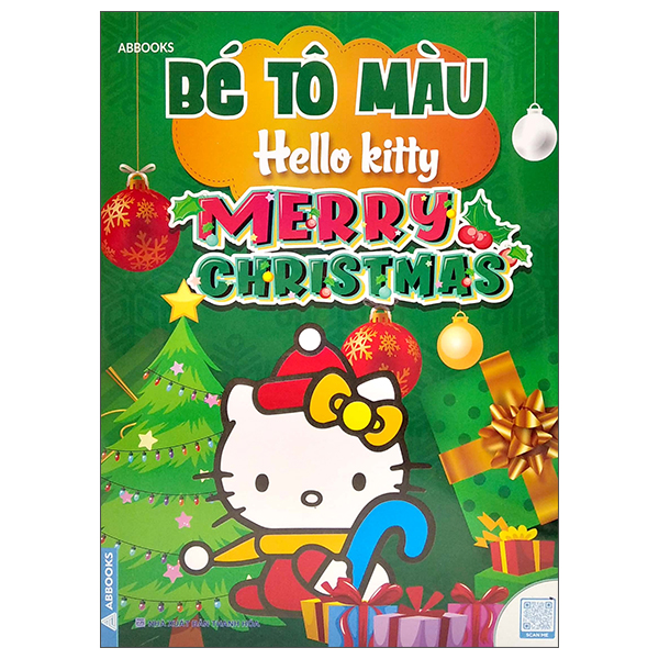 bé tô màu hello kitty - merry christmas