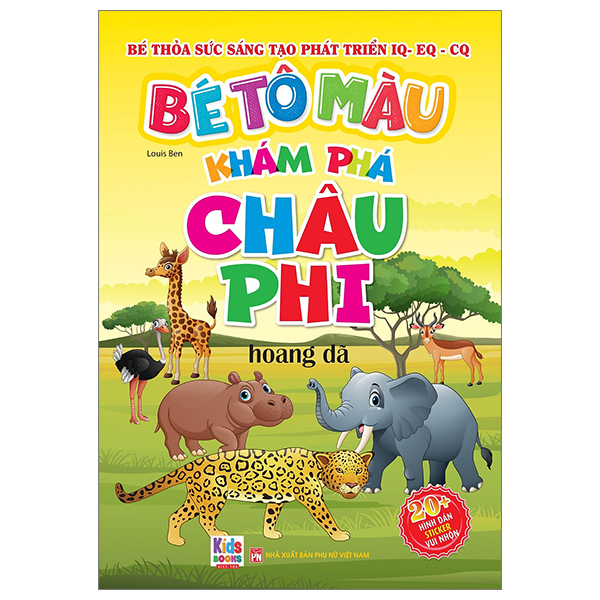 bé tô màu - khám phá châu phi hoang dã