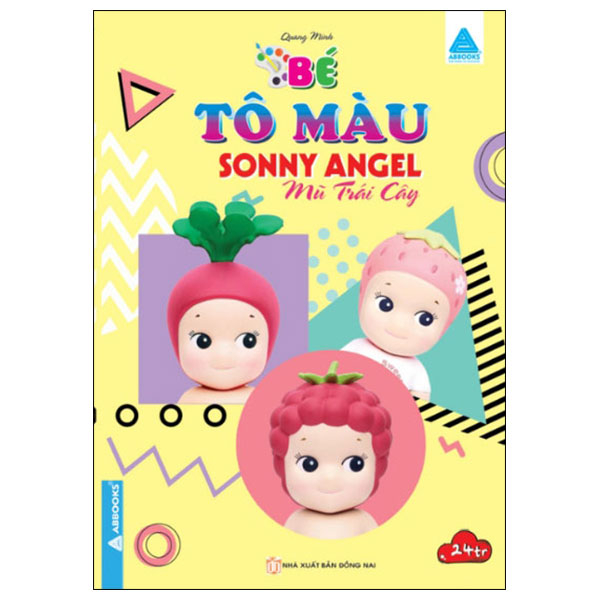 bé tô màu - sonny angel - mũ trái cây
