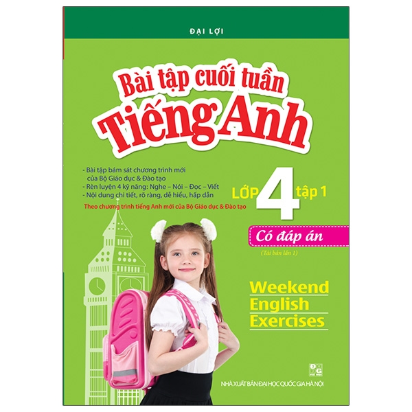 bộ bài tập cuối tuần tiếng anh lớp 4 tập 1 - có đáp án (tái bản 2020)