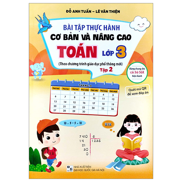 bộ bài tập thực hành cơ bản và nâng cao toán lớp 3 - tập 2 (theo chương trình giáo dục phổ thông mới)