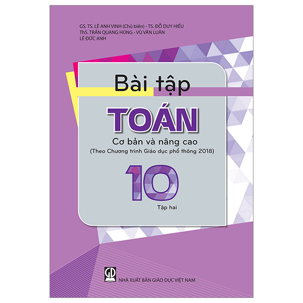 bộ bài tập toán cơ bản và nâng cao 10 - tập 2 (theo chương trình giáo dục phổ thông 2018)