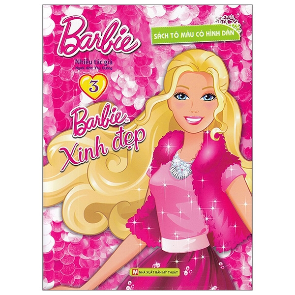 bộ barbie xinh đẹp 3 (tô màu có hình dán)