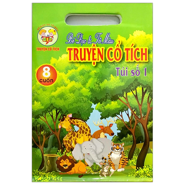 bộ bé đọc & tô màu truyện cổ tích - túi số 1 (bộ 8 cuốn)