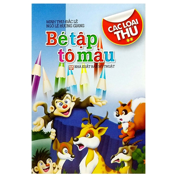 bộ bé tập tô màu các loại thú 2