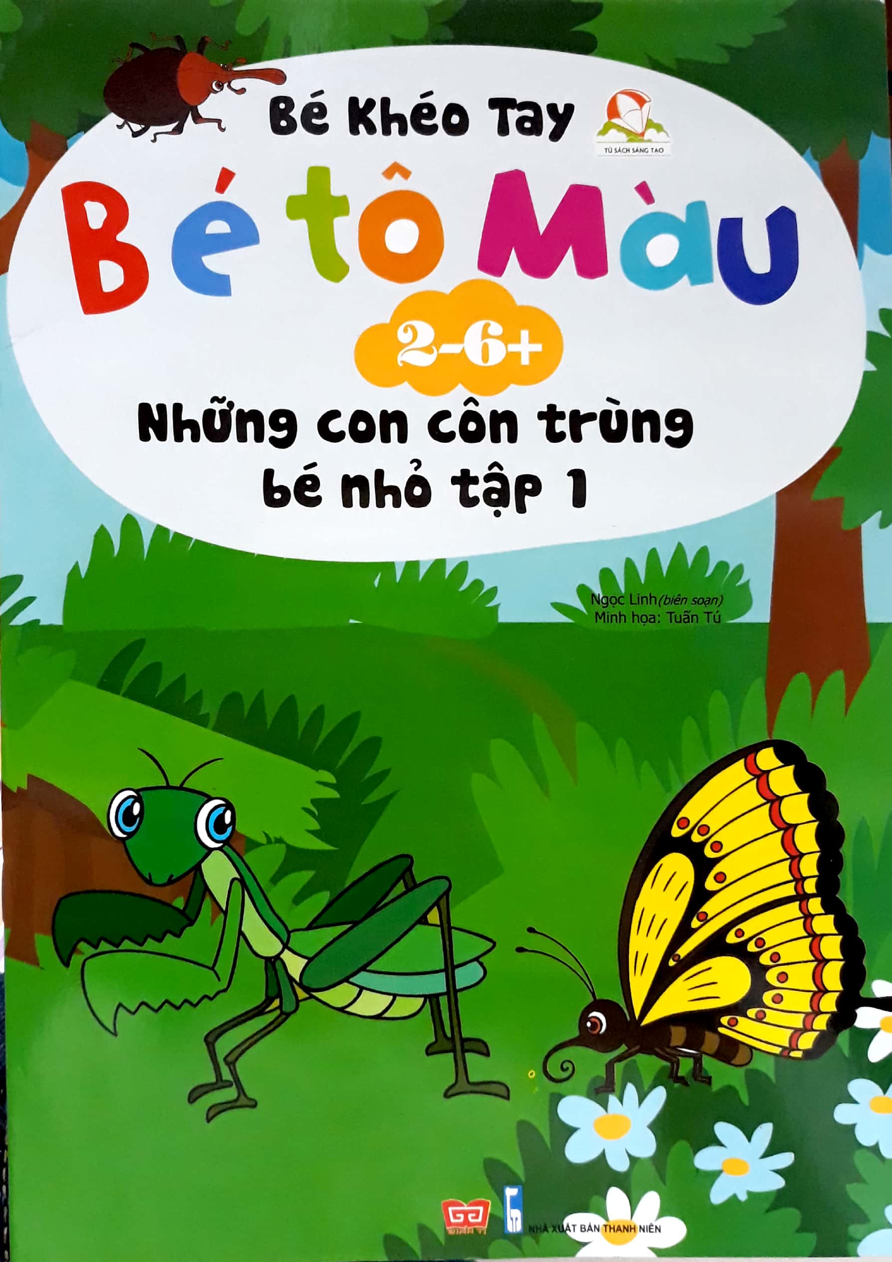 bộ bé tô màu (2-6+) - những con côn trùng bé nhỏ - tập 1 (tái bản 2017)