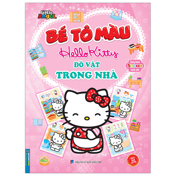 Bộ Bé Tô Màu Hello Kitty - Đồ Vật Trong Nhà
