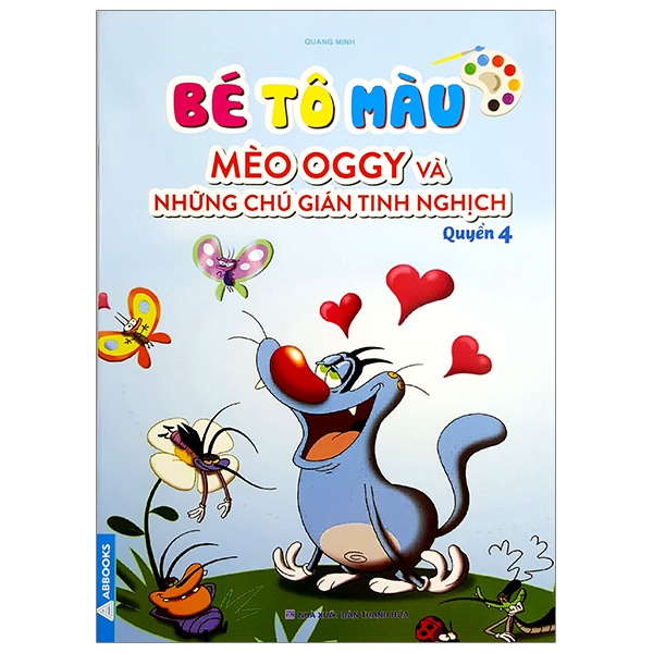 bộ bé tô màu mèo oggy và những chú gián tinh nghịch - quyển 4